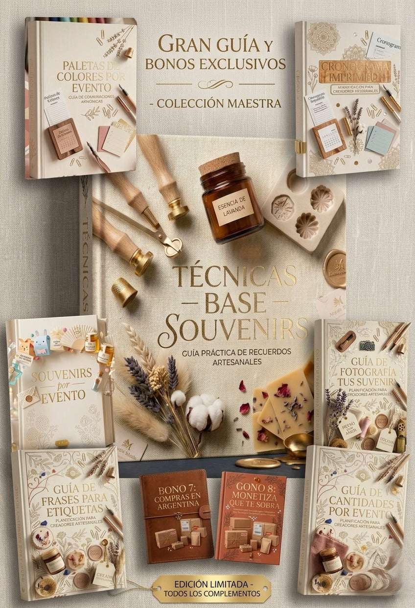 EL ARTE DEL SOUVENIR: Guía práctica para crear souvenirs sin experiencia